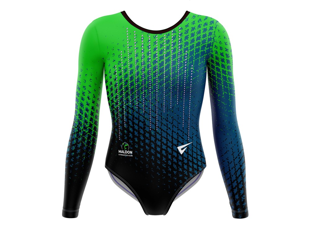 Maldon Gymnastics Club long-sleeve competition leotard