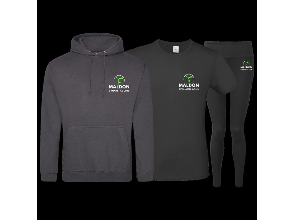 Maldon Gymnastics Club kit bundle: hoodie, t-shirt and leggings